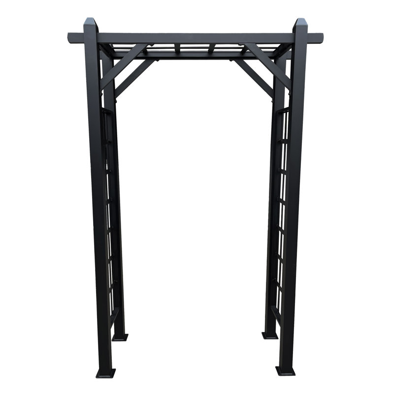 Arche de jardin moderne en aluminium, Noir