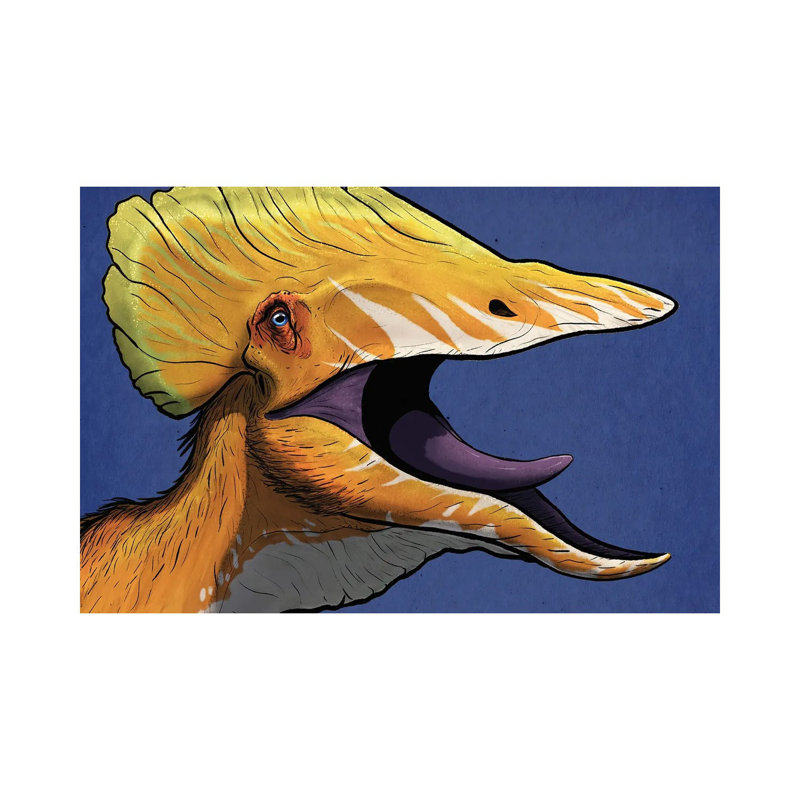 Portrait of a Tupuxuara dinosaur. 1 Piece Wrapped Canvas Wall Art