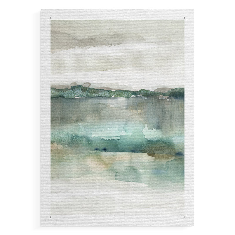 Doux harmonie émeraude - impression sur toile seulement - non encadrée, H 18 po x l 12 po