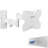 White Single Monitor Wall Mount