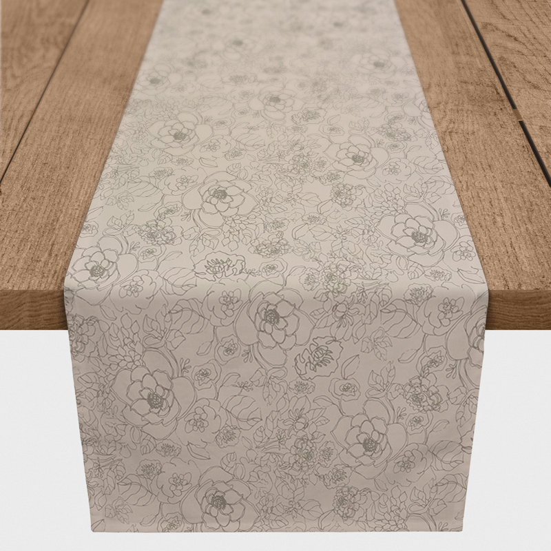 Linge de table, 90 po x 16 po, Brun clair