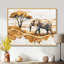 Éléphant d'Afrique Guercio majestueux dans les prairies I - éléphant, art mural-660678666-660678678-660678677