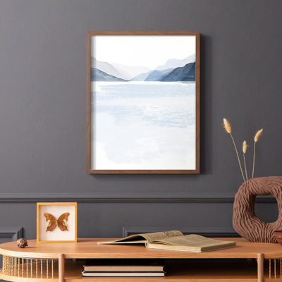 Glacial Lake II, reproduction encadrée - bois massif