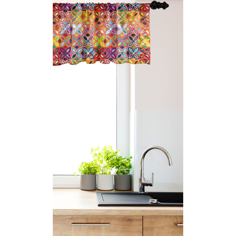 Multicolore cantonnière Ambesonne, L 54 po x L 12 po