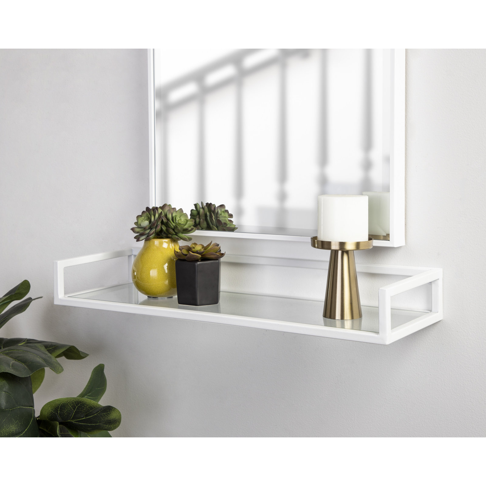Chainbridge Accent Shelf, White