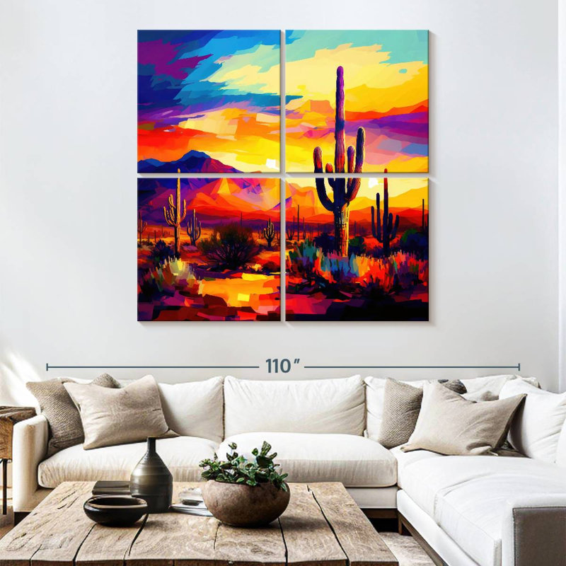 Alvord Neon Desert I, H 74 po x l 74 po