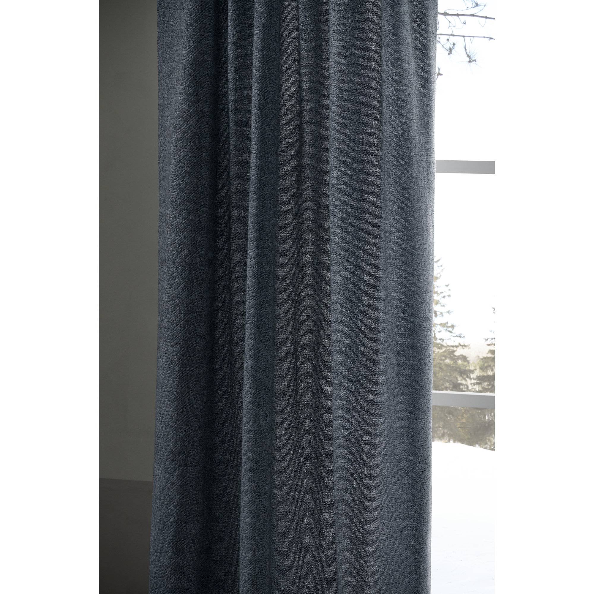 Landon Sunbrella Curtain, 50" W x 120" L, Indigo