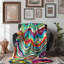 Rainbow Rhythm Stripes Throw Blanket-1216639541