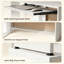 L-Shaped Computer Desk with Keyboard Tray and Storage Shelves, Corner Writing Desk for Home Office or Study, White Wood Effect