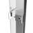 Chrome Aluminum Frame Double Sliding Shower Door With 1/4" (6Mm) Nano-Coated Clear Tempered Glass And Dual Stainless Steel Handles