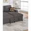 Canapé modulaire moderne en tissu convertible Dorris-106027058
