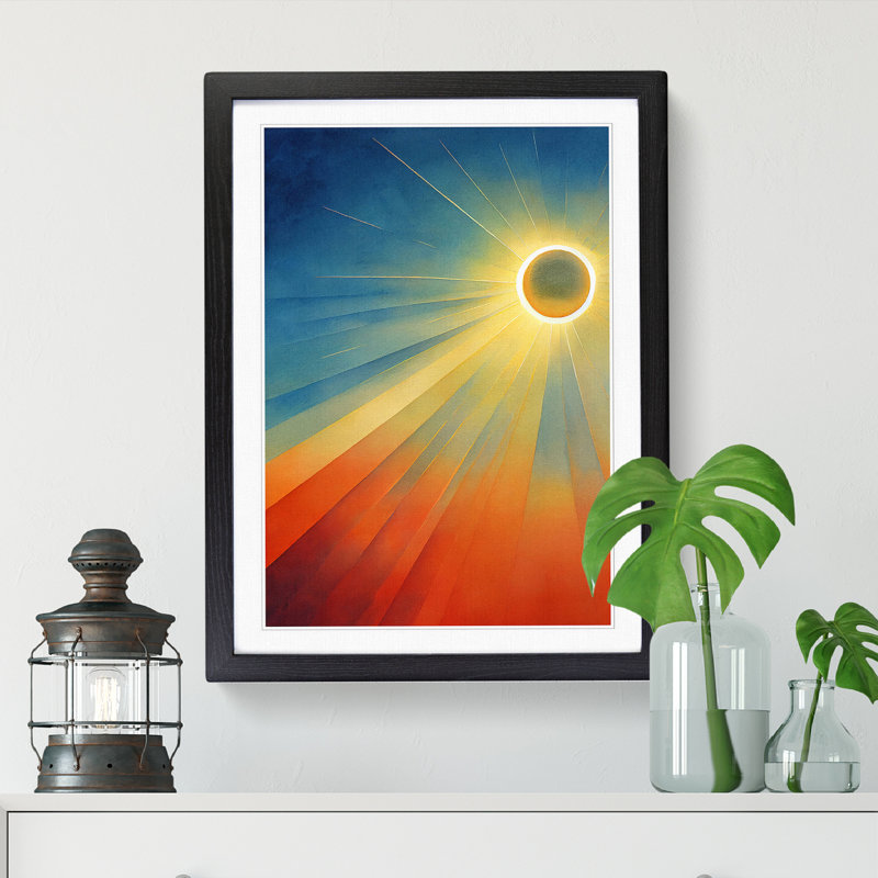 Magical Sun Vol.3 - Single Picture Frame Print, Black, 46cm H x 34cm W x 2cm D