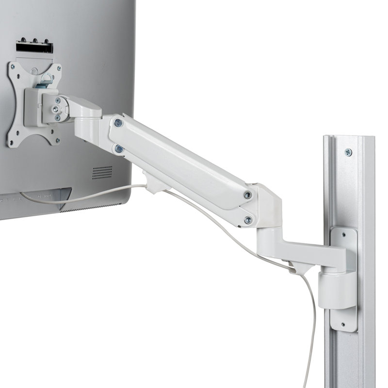 Adjustable Computer Monitor Screen Wall Mount with Keyboard Holder