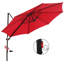 Parasol extérieur de 10 pi Olilawn avec base en croix, manivelle et inclinaison facile-2130837873