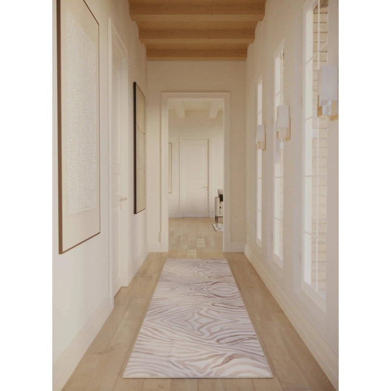 Tapis de couloir Audwin, Tapis de couloir 2 pi 9 po x 10 pi