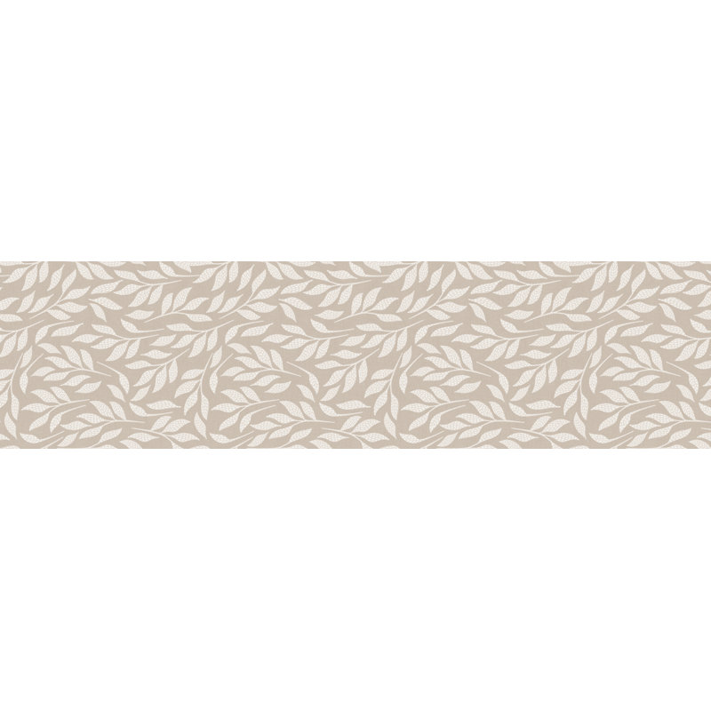 Burien Vinyl Machine Printed Area Rug, Rectangle 2'2" x 8'2.4"