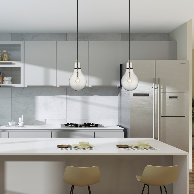 Luminaire suspendu en forme de goutte à 1 lumière