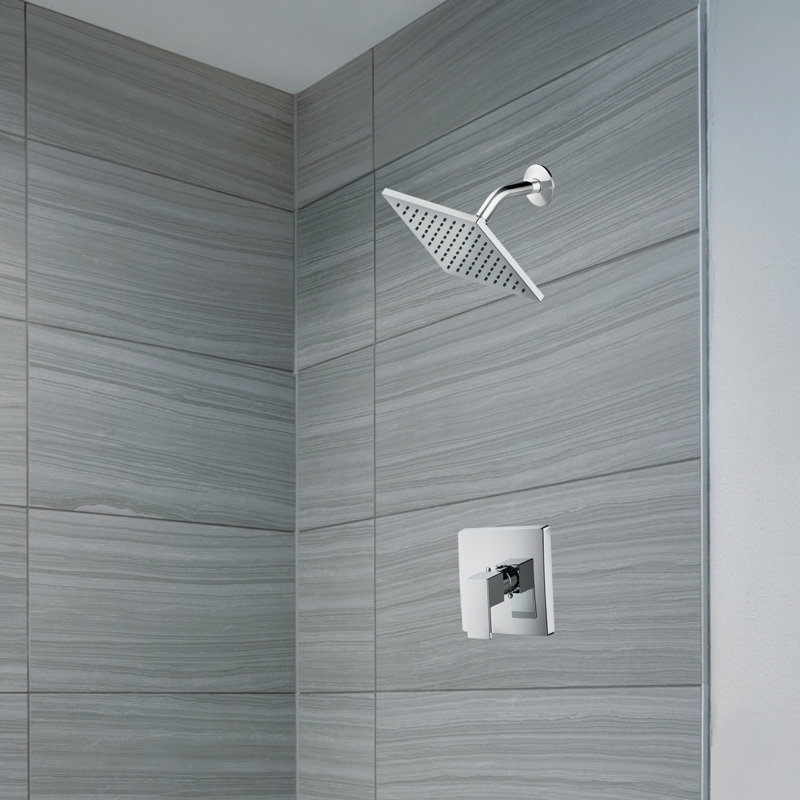 Karsen II Shower Faucet with Rough-in Valve, Polished Chrome