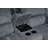 Dark Grey Corduroy Recliner Motion Loveseat With Remote - Controlled Speakers & LED Lights. This Modern Loveseat Featuring 2 Seats, With Storage Console/Cup Holder Living Room/RV/Apartment