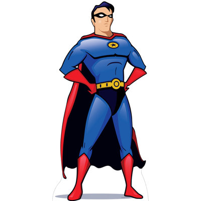 Superhero Cut-out Cardboard Standup