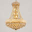 Lustre Empire à 9 lumières de 23 cm (9 po) avec cristaux, doré-462845003