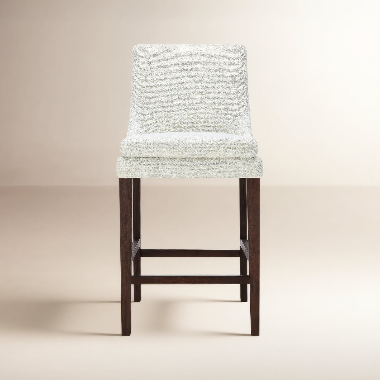 Niara Bar and Counter Stool, Counter Stool (26” Seat Height), Merino Pearl Performance Tweed