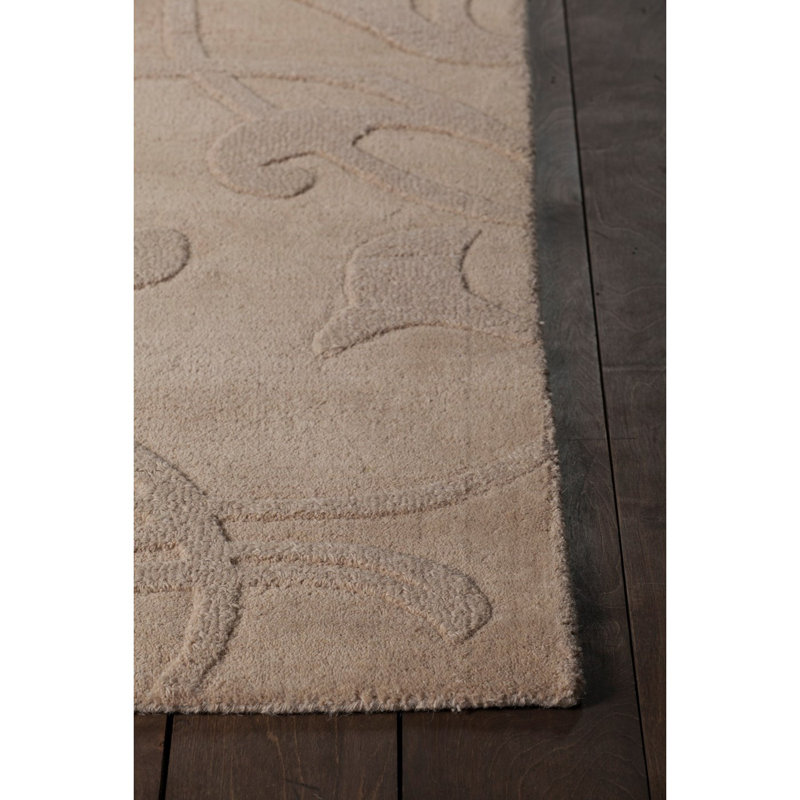 Tapis bleu en laine touffeté à la main Worcester, Bleu, Rectangulaire 9 pi x 13 pi