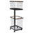 2-Tier Laundry Basket Metal Laundry Hamper With Wheels-1141647315
