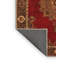 Tapis oriental en laine / polyester tissé à la machine en orange / noir / rouge-1569393516