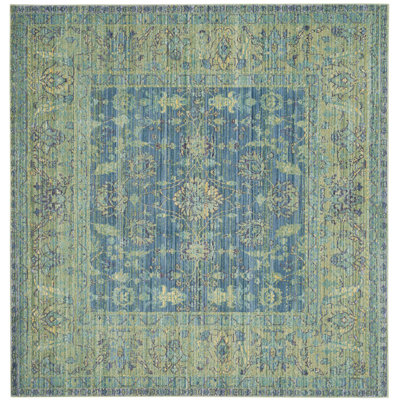Tapis bleu / jaune Embrya