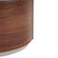 Table d'appoint ronde rétro avec rangement double