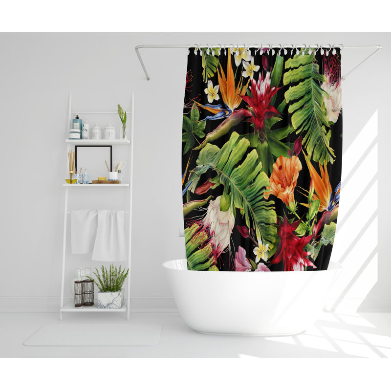 Faustina Polyester Shower Curtain, 177cm H x 177cm W