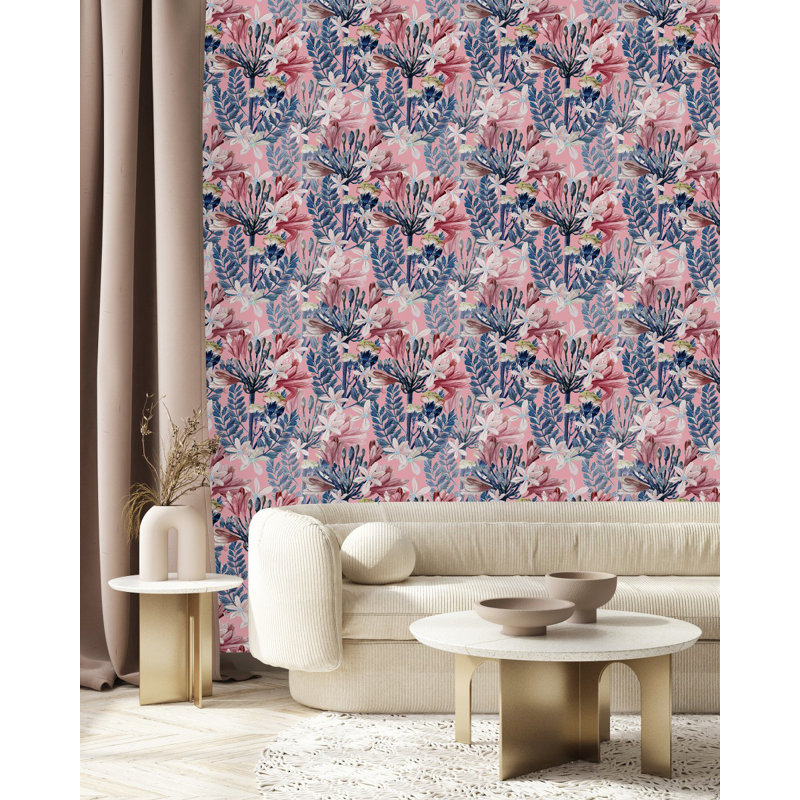 Carreau de papier peint auto-adhésif l 25 po, L 2,09 pi x L 10,42 pi