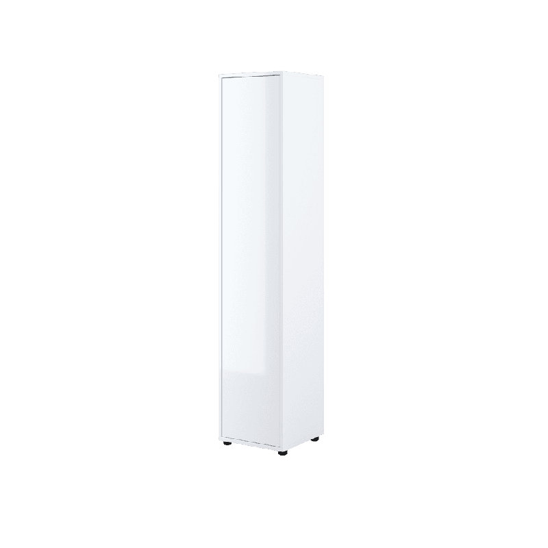 Oneisha 1 Door Manufactured Wood Wardrobe, White Gloss