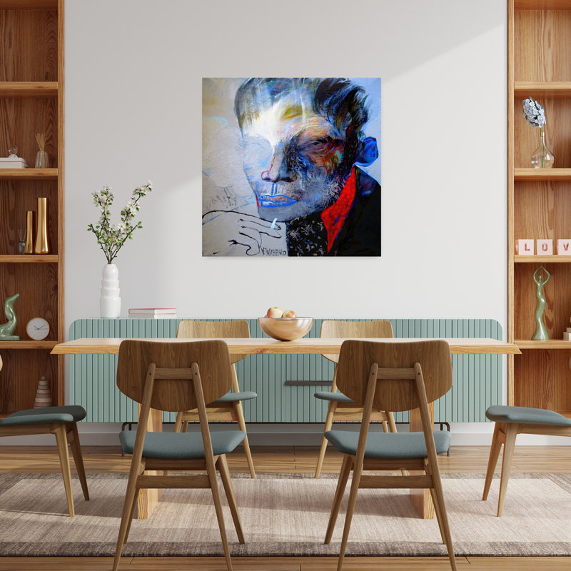 Art contemporain, art contemporain abstrait, H 36 po x l 36 po