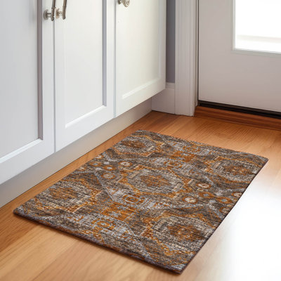 Tapis cuivre intérieur / extérieur lavable à la machine Xhevrie
