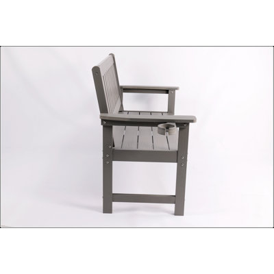 Banc gris clair minimaliste, écologique et recyclable, convient à une utilisation intérieure et extérieure, facile à nettoyer