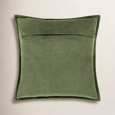 Edgar Square Cotton Velvet Throw Pillow