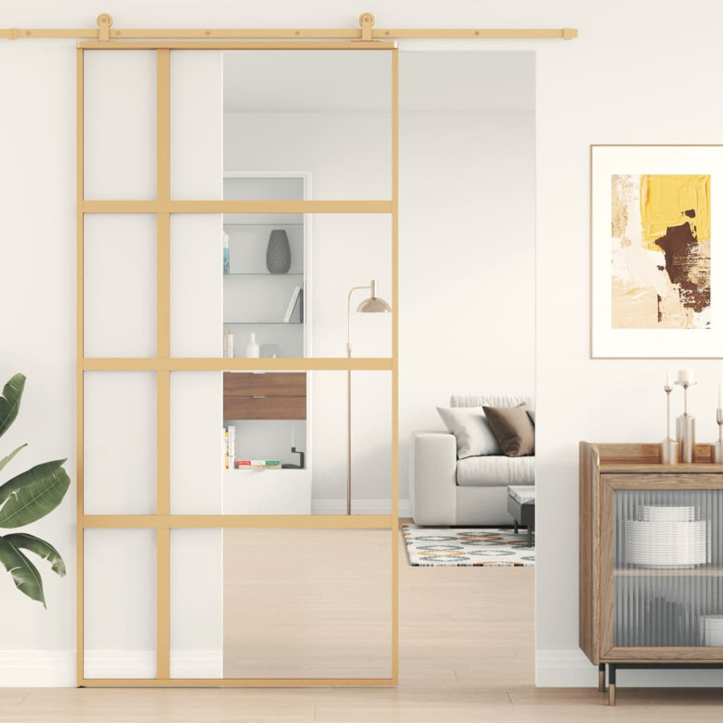 Huftalen Sliding Door, Gold, 102.5cm W x 205cm H