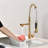 Commercial Pull Down Kitchen Sink Faucet Single Handle Modern Kitchen Faucets