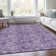 Machine Washable Indoor/Outdoor Xhevrie Plum Rug