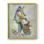 Fantastic Florals Fox, assis, reproduction encadrée - bois massif-1984550925-1984550926
