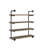 Olivia 4-Shelve Industrial Pipe Wall Shelf-625969657-625969656