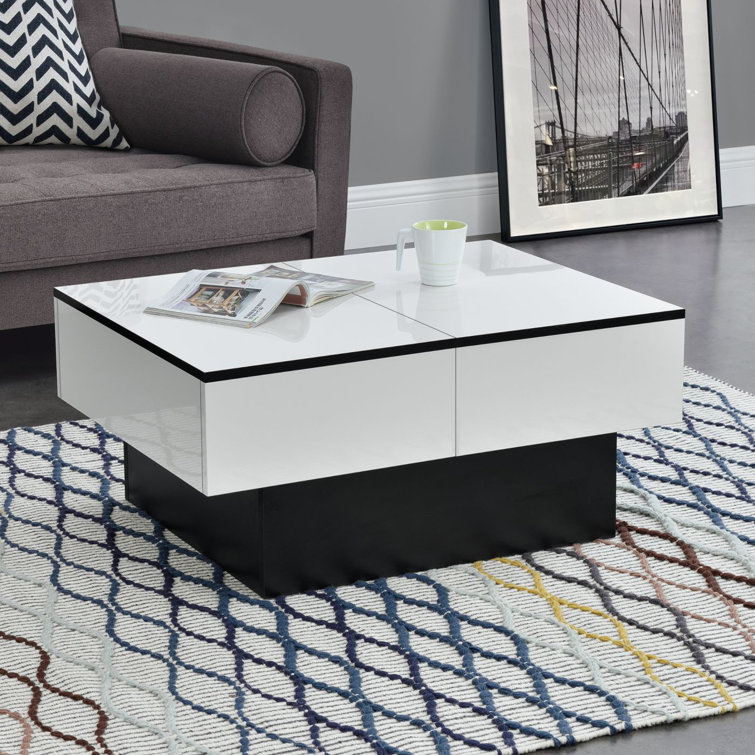 Ebern Designs Letcho Extendable Pedestal Coffee Table & Reviews ...