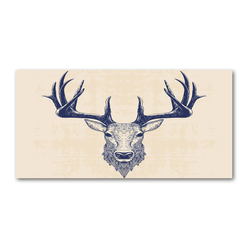 Deer Head - No Frame Print on Canvas