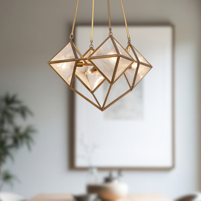 Cairo 4 - Light Geometric Chandelier