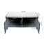 Poway 120cm Wide Solid Colour Standard Ottoman with Storage-1021264420