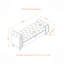 Banc rembourré en velours luxueux avec rangement pour le confort de la chambre à coucher-351530630