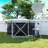Pop Up 26 Ft. W x 26 Ft. D Fibreglass Soft-top Canopy-110189489