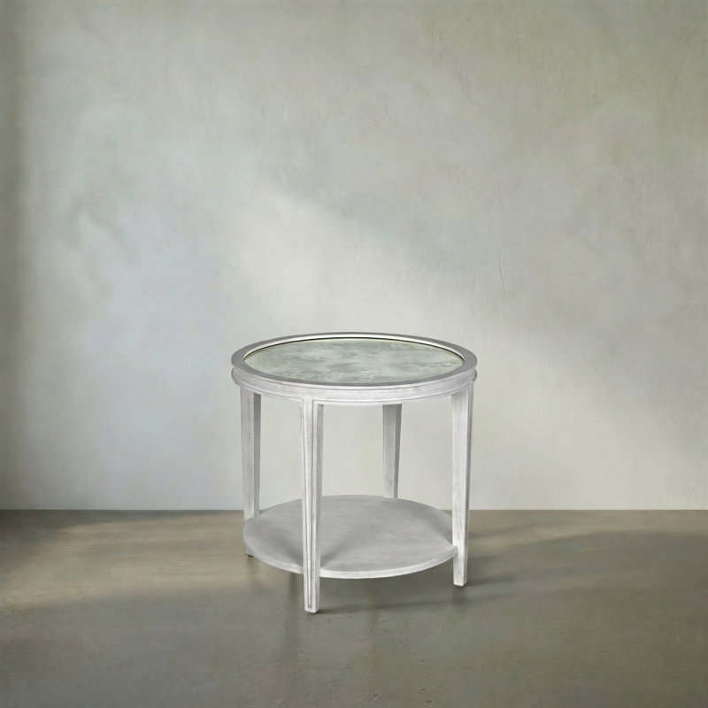 Imperial Solid Wood End Table, White Wash